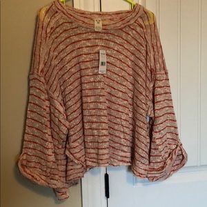 Free People Bell Sleeve Top
